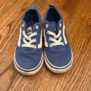Vans Kids Navy and White Sneakers